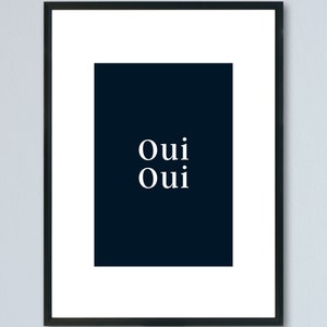 Bathroom Print, Oui Oui Poster, French Print, Bathroom Wall Decor, Oui Oui Print, Bathroom Sign, Living Room Art Prints, Salle de Bain Decor