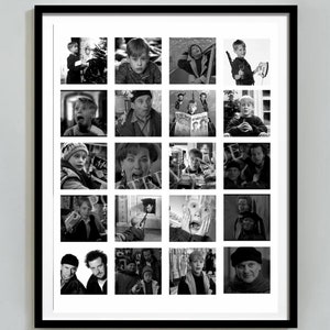Home Alone Christmas Poster, Iconic Movie Collage Art for Festive Wall Decor Gift, Perfect to bring Holiday Nostalgia Home, Digital Download