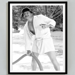 Affiche de film de vacances de Noël, art mural drôle de salle de bain, affiche cousin Eddie, comédie, art mural maison drôle, décoration murale de Noël, imprimable