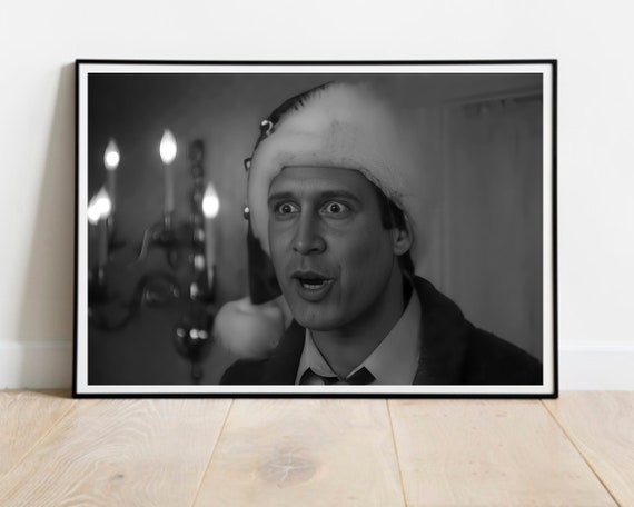 Christmas Vacation Movie Poster: Chevy Chase Shitters Canvas (Digital Download)