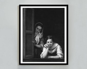 Retrato de baño divertido vintage, arte de pared para baño, humor, ¡descarga digital!