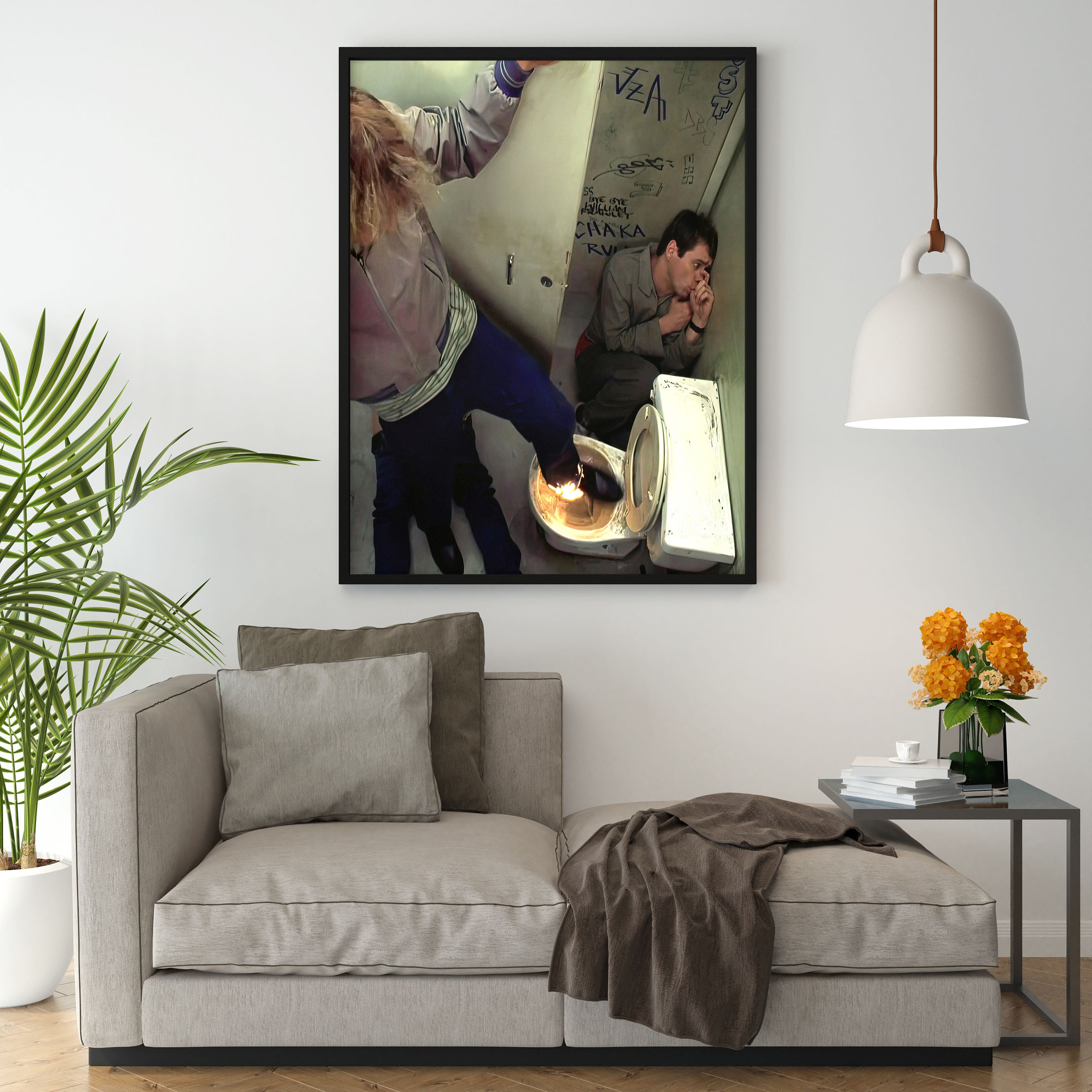 Dumb and Dumber Poster Funny Bathroom Decor Jim Carrey Etsy