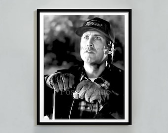 Póster de vacaciones navideñas en blanco y negro, divertido arte mural navideño de moda, impresión vintage, decoración navideña imprimible, descarga digital