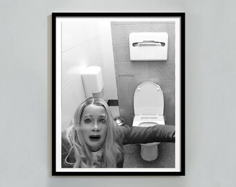 Toilet Humor Wall Art Print, Funny Altered Art Bathroom Decor, Restroom Wall Art, Downloadable Art Printable Funny Gift, Digital Download