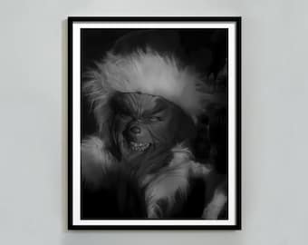 Funny Printable Wall Art, Comedy, Christmas Wall Decor,  Digital Download