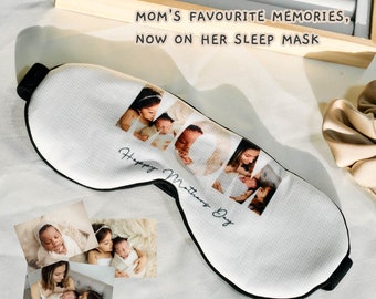 Antifaz con foto personalizado para el Día de la Madre - Antifaz para dormir con foto personalizada / Antifaz para dormir personalizado / Antifaz para dormir de viaje / Antifaz para yoga