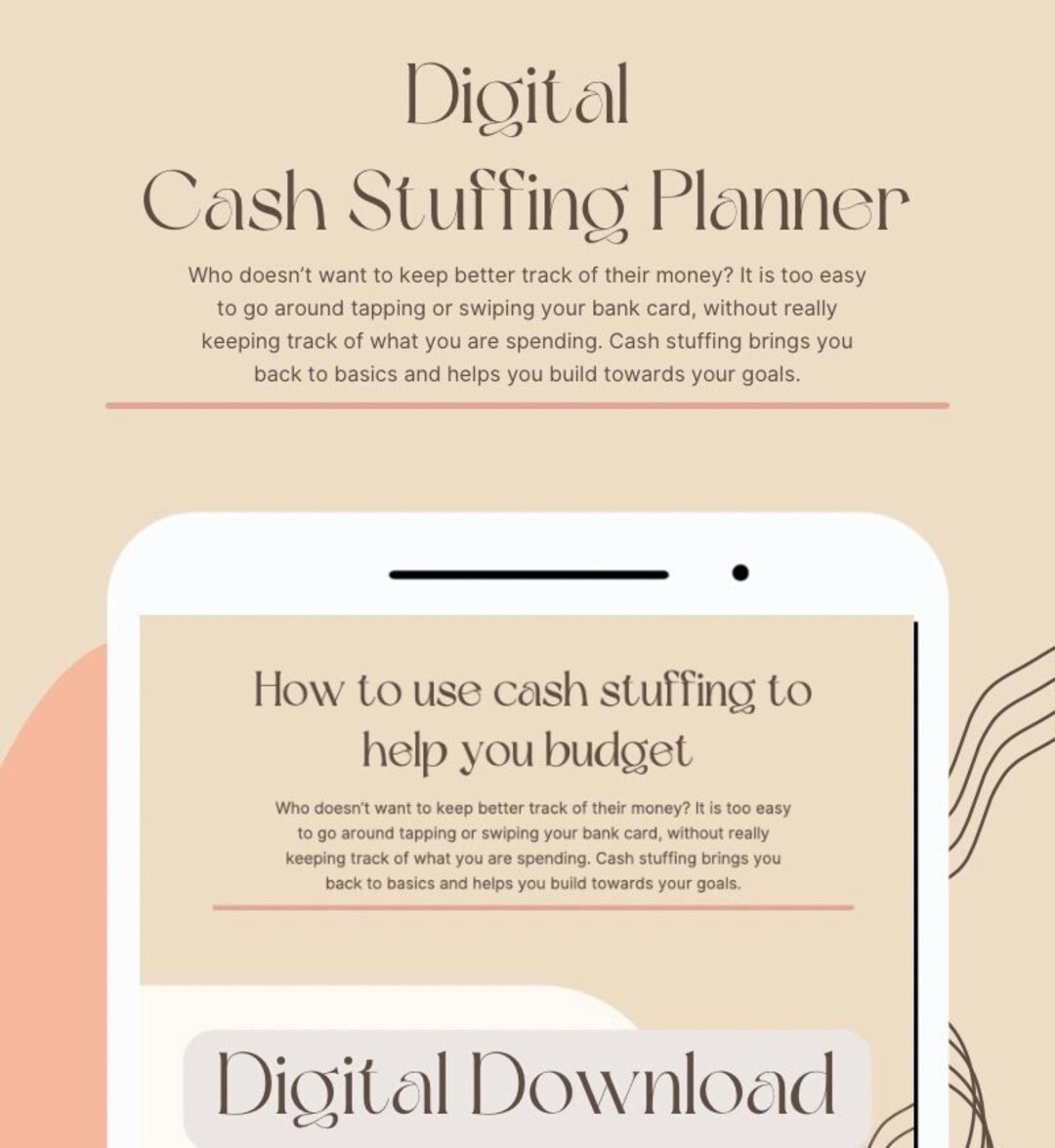 Cash Stuffing Template Digital Etsy