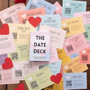 The Date Deck - 52 ideas para citas - Ideas para citas cada semana durante todo un año - Metas para parejas - Regalos para el día de San Valentín - Crea nuevos recuerdos - Romántico imagen 1