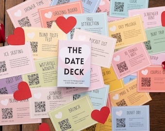 The Date Deck - 52 Date Ideas - Date Idea Every Week For A Whole Year - Couple Goals - Valentine's Day Gift - Create New Memories - Romantic