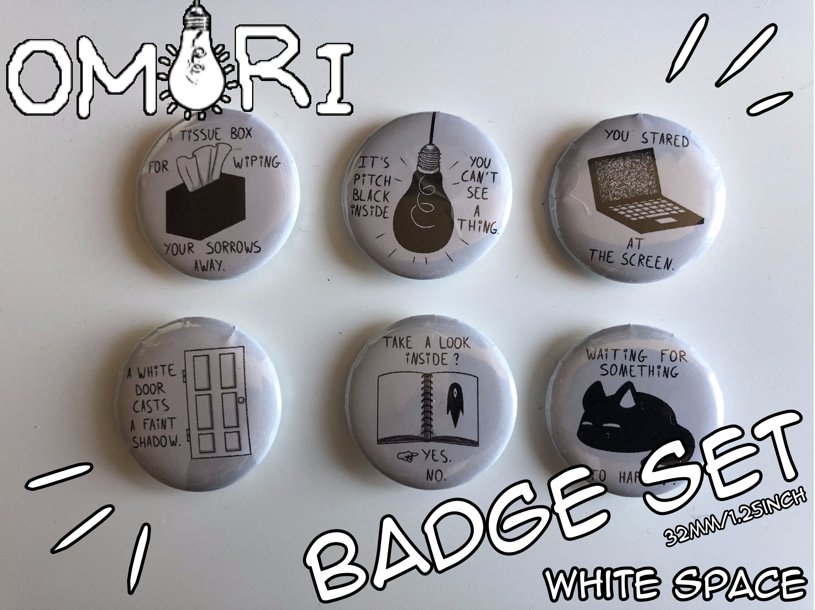 OMORI Badge Set 1