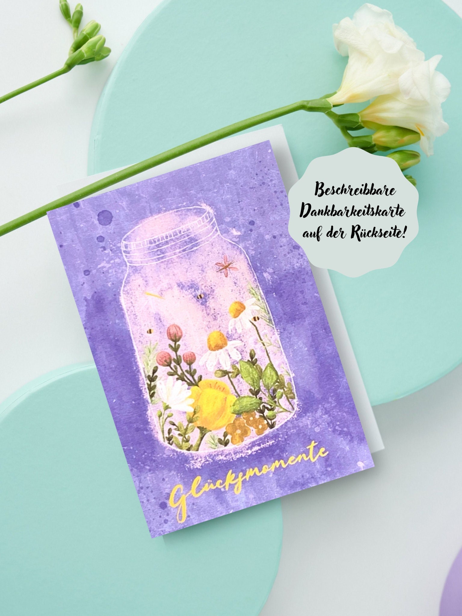 Jam Jar Moments Card | Christmas Mindfulness Exercise | Happiness Postcard | Gratitude Cards to Write On | Collecting Happiness Moments