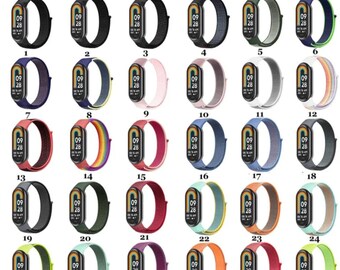 Armband für Xiaomi Mi Band 8 Sport Fitness Tracker Nylon Ersatz band strap