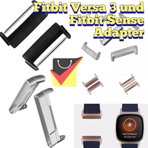 Adapter Connector Für Fitbit Versa 3 und Sense Metall Stecker Anschluss Watch band