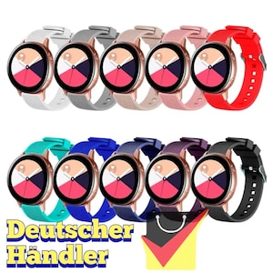 Silicone strap 20 mm for Samsung Galaxy Watch, Amazfit, Garmin, Huawei strap