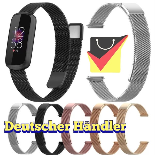 Milanese Magnet Armband für Fitbit Luxe Watch Fitness Tracker Strap band Steel