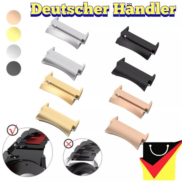 Lückenloser Armband Adapter Für Samsung Galaxy Watch 4 und 5 Stecker Connector Anschluß passt für 20mm breites Armband