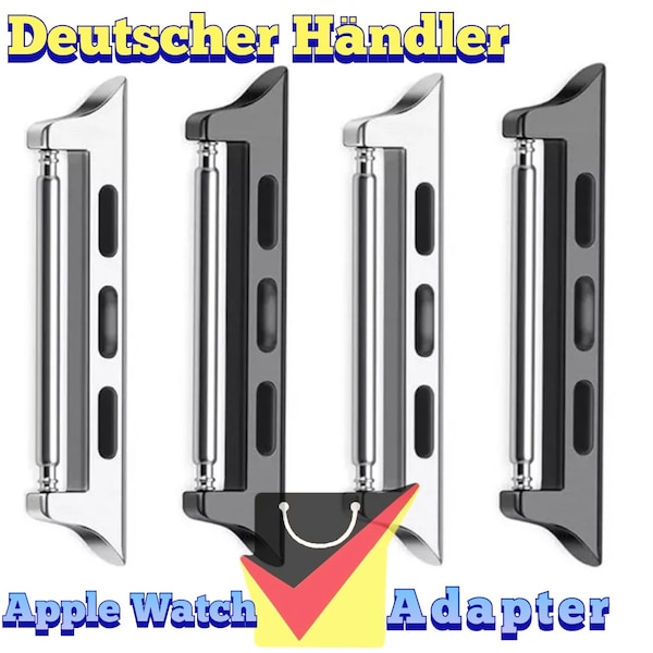 Armband Adapter 22mm Für Apple Watch Series 1 l 2 I 3 I 4 I 5 I 6 I SE l 7  Connector Metall Stecker Anschluss Watch band