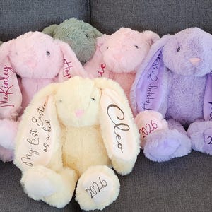 Personalised Easter Bunny | My First Easter Bunny | Custom Name Bunny | Easter Bunny Plush | Easter Gift for Kids | Bunny Keepsake