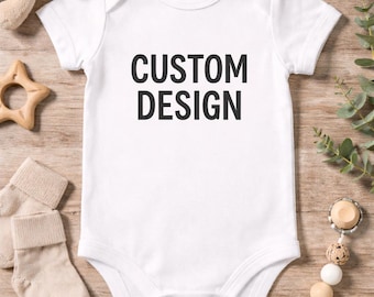 Personalized Baby Onesie – Custom Name, Baby Shower Gift
