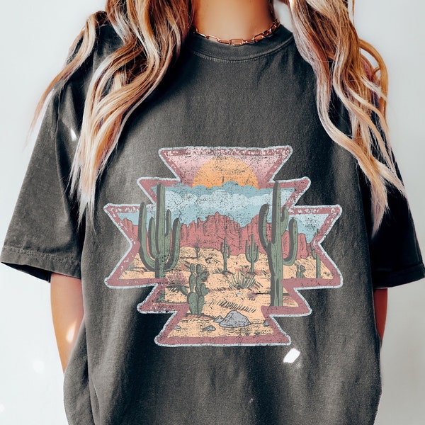 Saguaro National Park Oversized Vintage T-Shirt, National Park Shirt, Arizona T-Shirt, Saguaro Tee, Comfort Colors Shirt, Desert Vibes Shirt