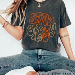 Stay Groovy Oversized Vintage T-shirt, Peace T-shirt, Hippie Tee ...