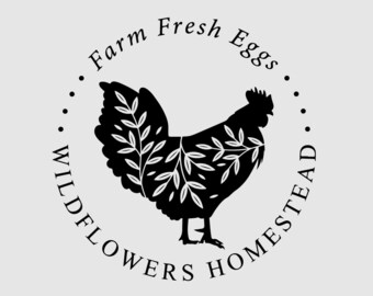 Egg Carton Stamp | Personalized Egg Carton Label | Farm Fresh Eggs Stamp | Rubber Stamp, Self Inking Stamp or Embosser | Design: STB013