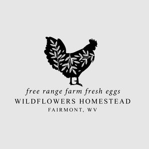 Farm Fresh Eggs Stamp | Egg Carton Label Stamp | Egg Box Stamp | 4 x 6.5 cm | Rubber Stamp or Self Inking Stamp | Design: STB014