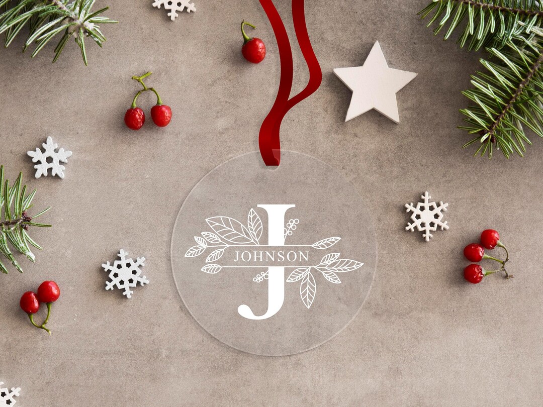 Personalised Name Ornament for Christmas Tree Family Name Etsy Australia