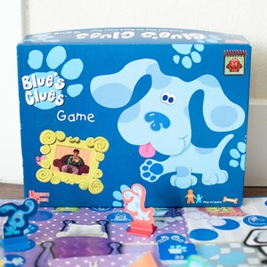 Vintage Blue&#39;s Clues Board Game Nickelodeon Board Game 90&#39;s Toy 1998 – All Pieces Included! Retro Nostalgic Like New Condition