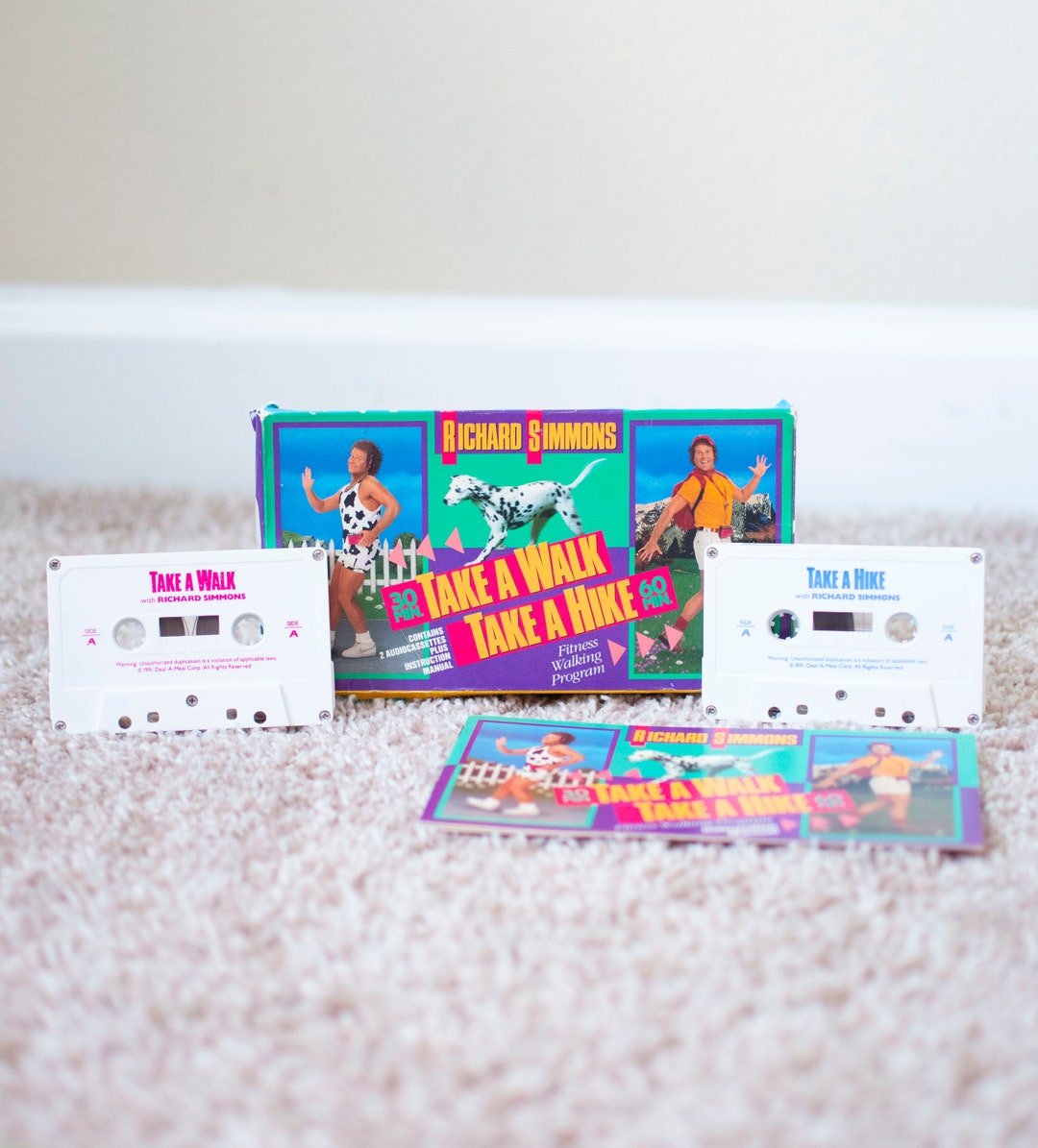 Richard Simmons take A Walk Take A Hike Exercise Collectable Cassette Tapes rare, Classic