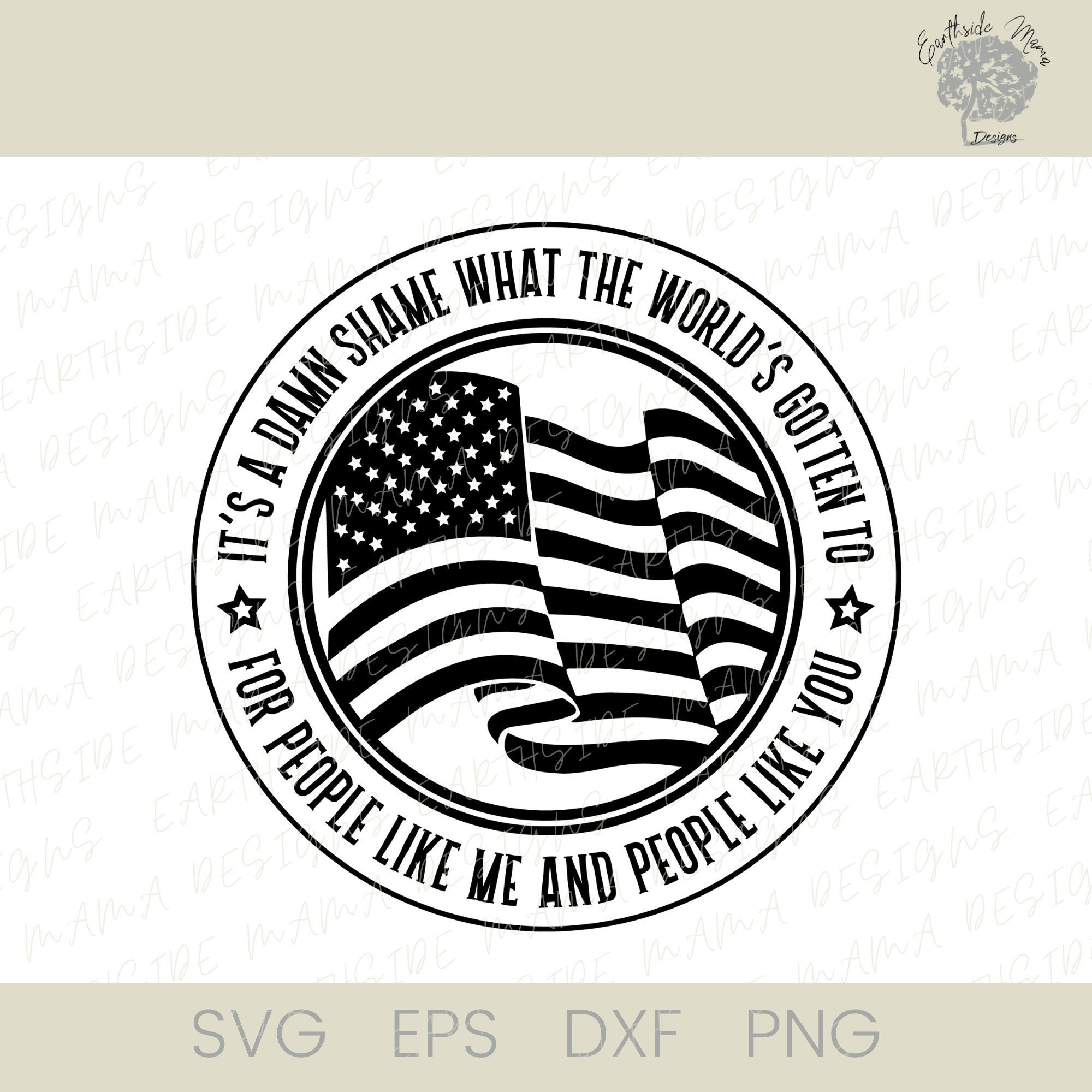 It's a Damn Shame SVG It's a Damn Shame Flag Png Oliver Anthony