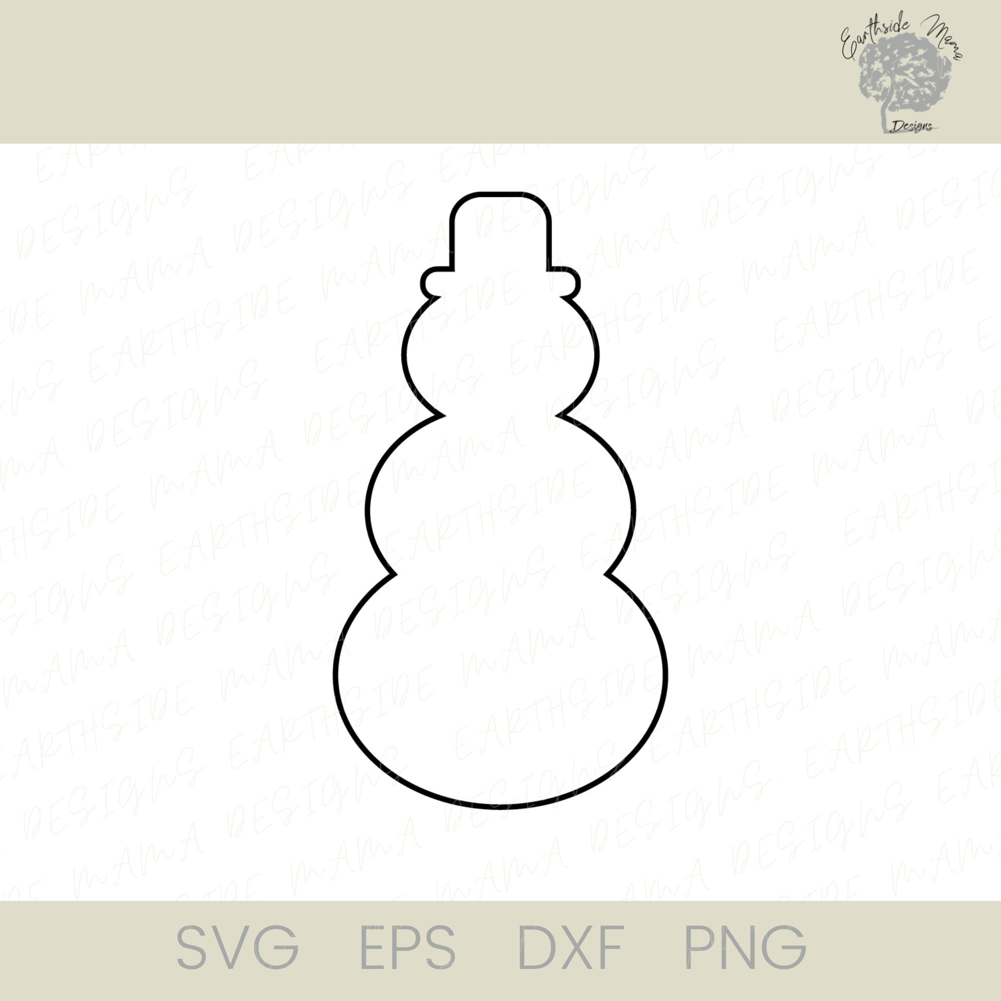 Snowman Outline SVG Snow Man Cut File Holiday Snowman Png Christmas ...