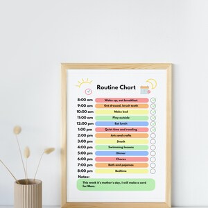Routine Chart | Routine Visual - Etsy