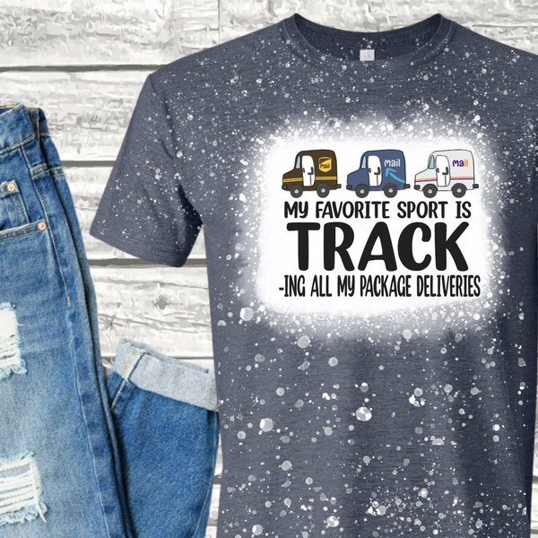 My favorite sport is tracking all my packages, amazon ups, soccer softball baseball football soccer track swim sports mom, funny mom tee