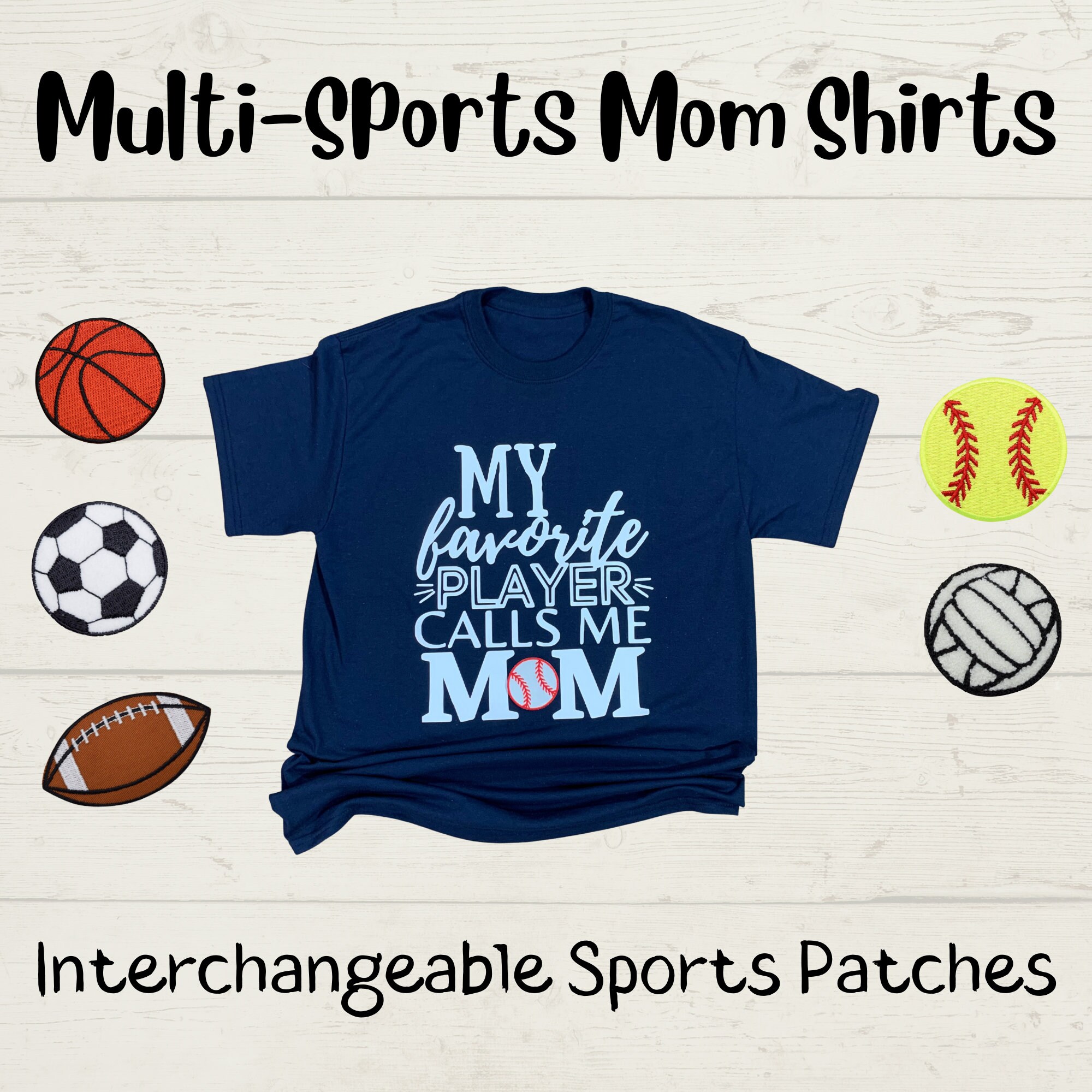 Multiple Sports Mom Shirt With 5 Sports Personalized Sports Etsy