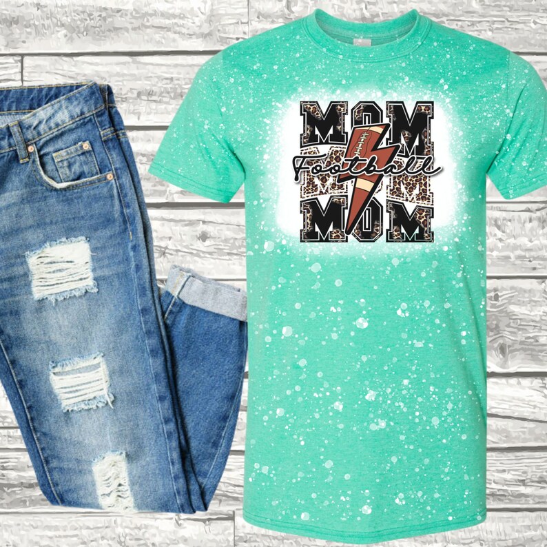 Football Mom Shirt Trendy Lightning Bolt Football Mom Tshirt Etsy