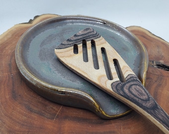 Ceramic Kitchen Spoon Rests, Handmade Pottery Spoon Rest