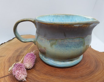 Handmade Ceramic Pitchers for coffee, creamer, tea, honey, and maple syrup