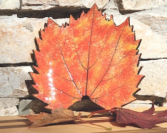 Leaf Ceramic Spoon Rests, Handmade Nature Pottery