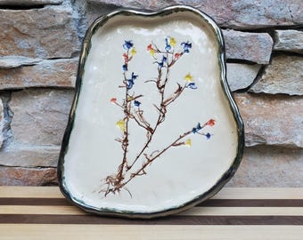 Ceramic Tray, Spoon Rest, Trinket dish, jewelry holder