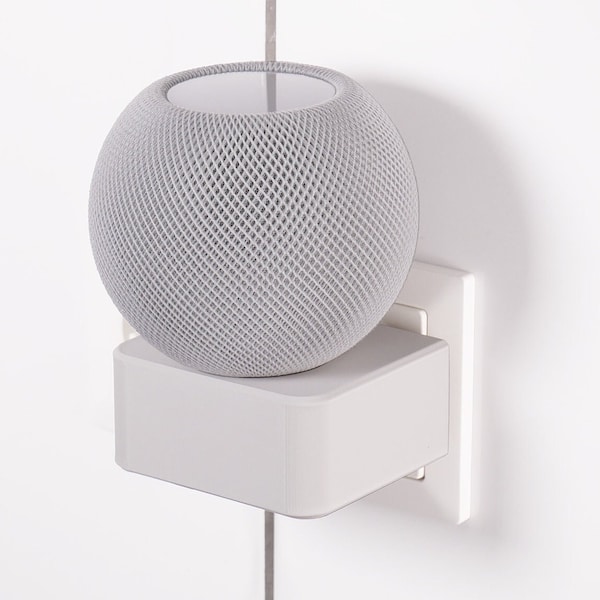 HPM1 - Mini supporto HomePod per presa - quadrato