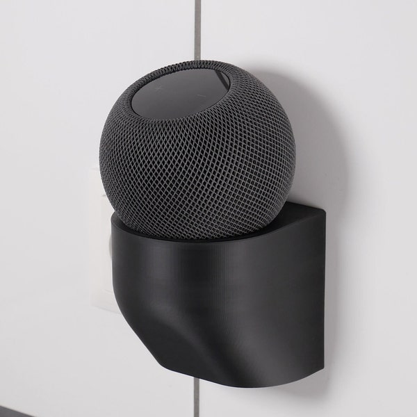 HPM3 - HomePod mini Halter - Verdeckt die 1-fach Steckdose - fully