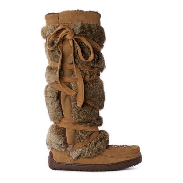 tan tall wrap manitoba mukluks size 7 US womens