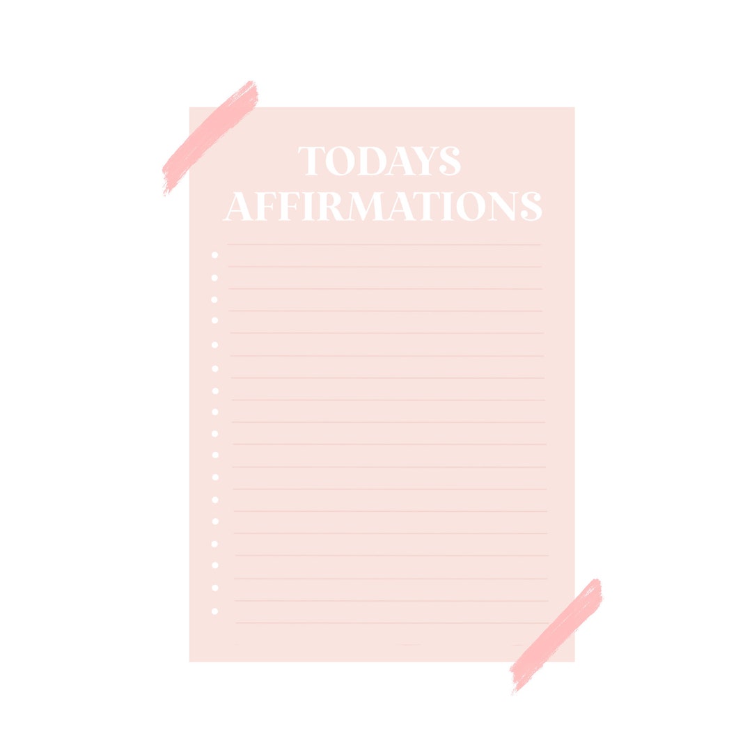 Daily Affirmations Digital Download For Digital Planner Instant Download Affirmations To Do Daily Affirmations Digital Download For Digital Planner Instant Download Affirmations To Do