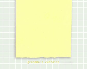 A4 handmade recycled paper in colour "Grandma's curtains" - Handmade paper for art and journalling - Single sheet