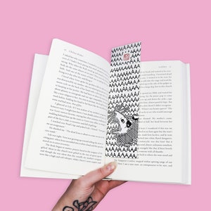 Screaming Animals BOOKMARKS linoleum block print on 220gsm paper - 21cm x 6,5cm - Hand pressed - Linoprint bookmark