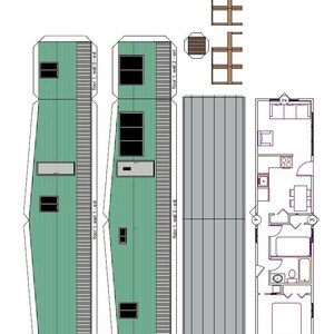 Kit de casa móvil imprimible a escala HO