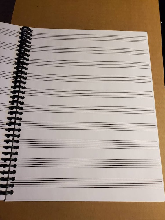 Blank Sheet Music Score Manuscript Paper / Staff Paper