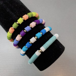 Heishi bracelet | clay bead bracelet | colourful clay bead bracelet | gift bracelet | cute bracelet gift