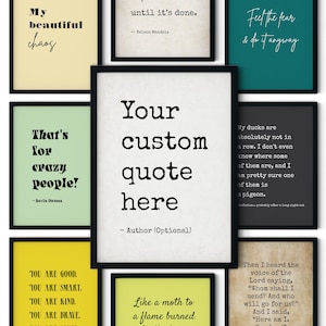 Stampa di citazioni personalizzate, stampa di testo personalizzato, stampa di stampe da parete personalizzate per ufficio, poster motivazionali personalizzati, stampa di stampe da parete con testo personalizzato, stampa di citazioni vintage
